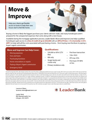 Move and Improve Line Sample Flyer