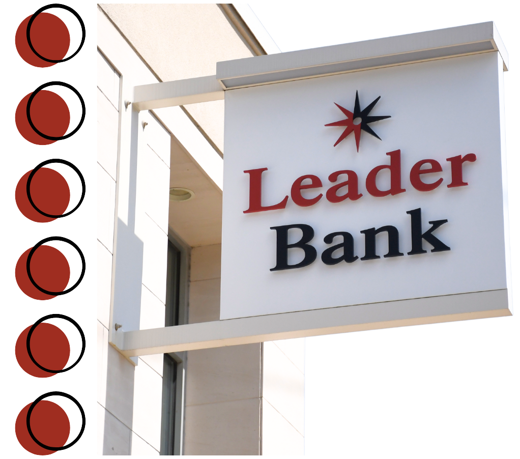 Leader Bank Sign