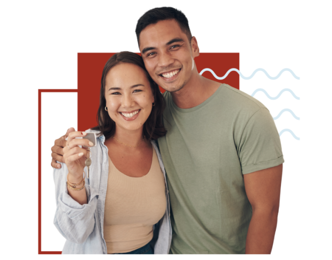 Couple that are first-time homebuyers