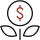 Flower dollar icon