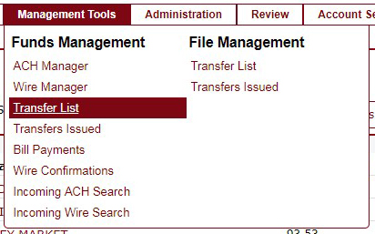 Transfer list