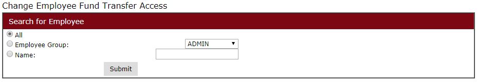 change employee fund transfer access