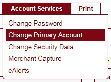 change primary account