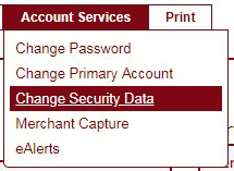 Change security data