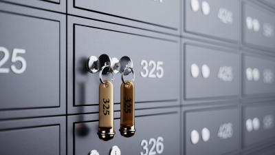 Bank safe deposit box